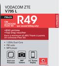 Vodacom ZTE V795 L-On U Choose Flexi 50
