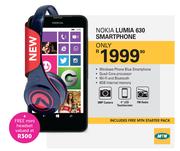 Nokia Lumia 630 Smartphone+Free Mini Headset
