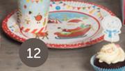 Snow Santa paper Plates-per pack