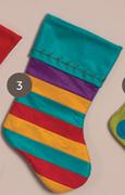 Striped Aqua Stocking