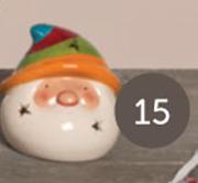 Multi Coloured Santa Tealight Holder