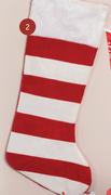 Red & White Striped Stocking