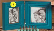Teal Double Photo Frame