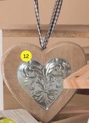 Wooden Hanging Heart Decoration