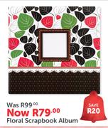 Floral Scrapbook Album