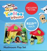Yoohoo & Friends Mushroom Play Set Each