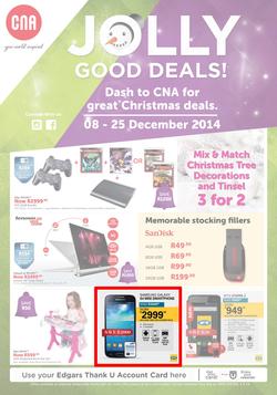 CNA : Jolly Good Deals (8 Dec - 25 Dec 2014), page 1