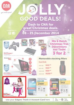CNA : Jolly Good Deals (8 Dec - 25 Dec 2014), page 1