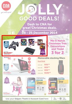 CNA : Jolly Good Deals (8 Dec - 25 Dec 2014), page 1