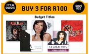 Budget Titles - For Any 3