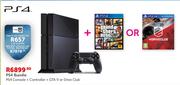 PS4 Console + Controller + GTA V Or Drive Club Bundle