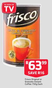 Special Frisco Original Or Granules Instant Coffee 750g-Each — m