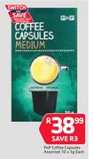 PNP Coffee Capsules Assorted 10 x 5g-Each