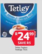 Tetley Tagless Teabags 102s