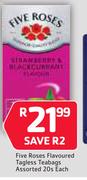 Five Roses Flavoured Tagless Teabags Assorted 20s-Each