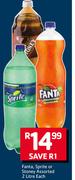 Fanta, Sprite Or Stoney Assorted-2Ltr Each
