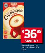 Boston Cappuccino Sticks Assorted-10s Each