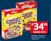Kelloggs Original Or Choco's Coco Pops-500g Each