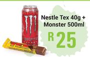 Nestle Tex 40g + Monster 500ml