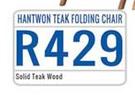 Hantwon Teak Folding Chair