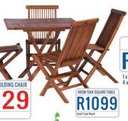 Indo 90cm Teak Square Table