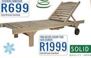 Vina Deluxe Luxury Teak Sun Lounger