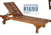 Nina Deluxe Teak Sun Lounger