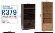 Cyrus 2 Door 4 Shelf Bookcase