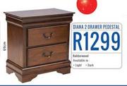 Diana 2 Drawer Pedestal