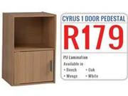 Cyrus 1-Door Pedestal