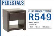 Cleo 1 Drawer Pedestal