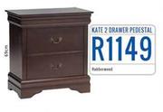 Kate 2-Drawer Pedestal
