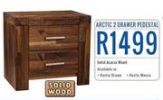 Arctic 2 Drawer Pedestal
