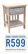Jemma 1 Drawer Pedestal