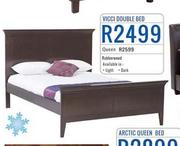 Vicci Double Bed + Free 2 Pillows