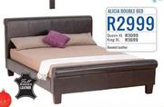 Alicia Double Bed + Free 2 Pillows