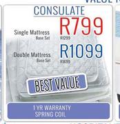 Consulate Double Mattress Base Set