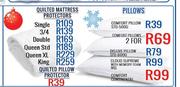 Quilted Mattress Protector Double