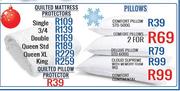 Quilted Mattress Protector Single