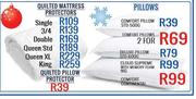 Quilted Mattress Protector 3/4