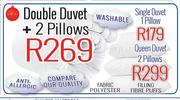Single Duvet 1 Pillow