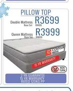 Pillow Top Queen Mattress Base Set