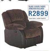 Blake Luxury Fabric Armchair Recliner
