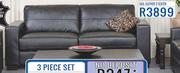 Gail Leather 3 Seater