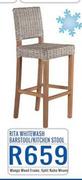 Rita Whitewash Barstool/Kitchen Stool