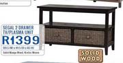 Segal 2 Drawer TV/Plasma Unit
