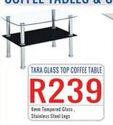 Tara Glass Top Coffee Table