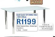 Blair Glass Top Dining Table15 x 90 Cm