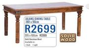 Jalang Dining Table 180 x 90 Cm