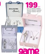Digitime Sweet Watch And Fashion Jewellery Gift Sets-Each